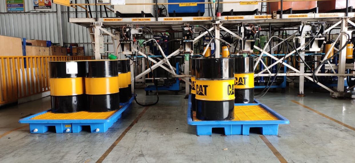 FOUR DRUM SPILL PALLET BUND