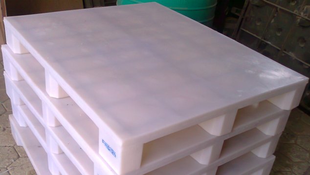 1200 X 1000 X 150MM STEEL REINFORCED PU FILLED PALLET 9 LEGGED CHEQUERED TOP