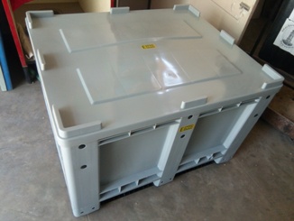 ERCON BOX PALLET WITH LID AND SOLID WALLS