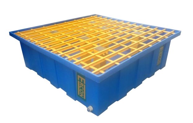 SPILL CONTAINMENT TRAY ( BUND ) FOR FOUR DRUMS