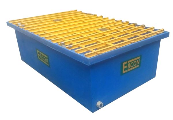TWO DRUM SPILL TRAY WITH 320 LTR SUMP