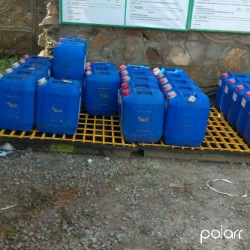 Spill Bund for Four Drums